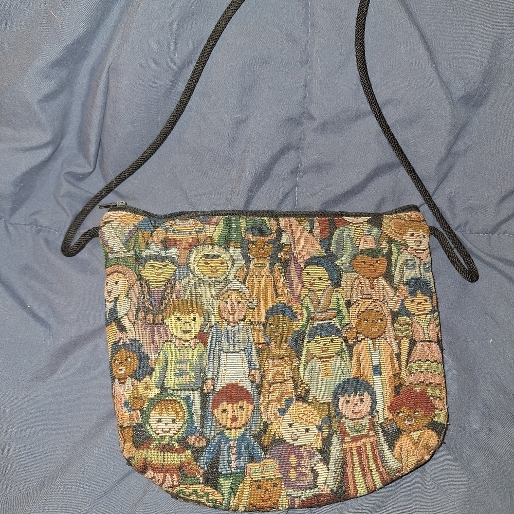 Danny K Tapestry Style Handbag Purse Small